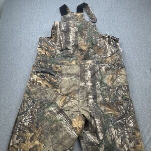 Berne Apparel Camo Insulated Hunting Bib Overalls Mens Sz XL Reg Realtree Xtra